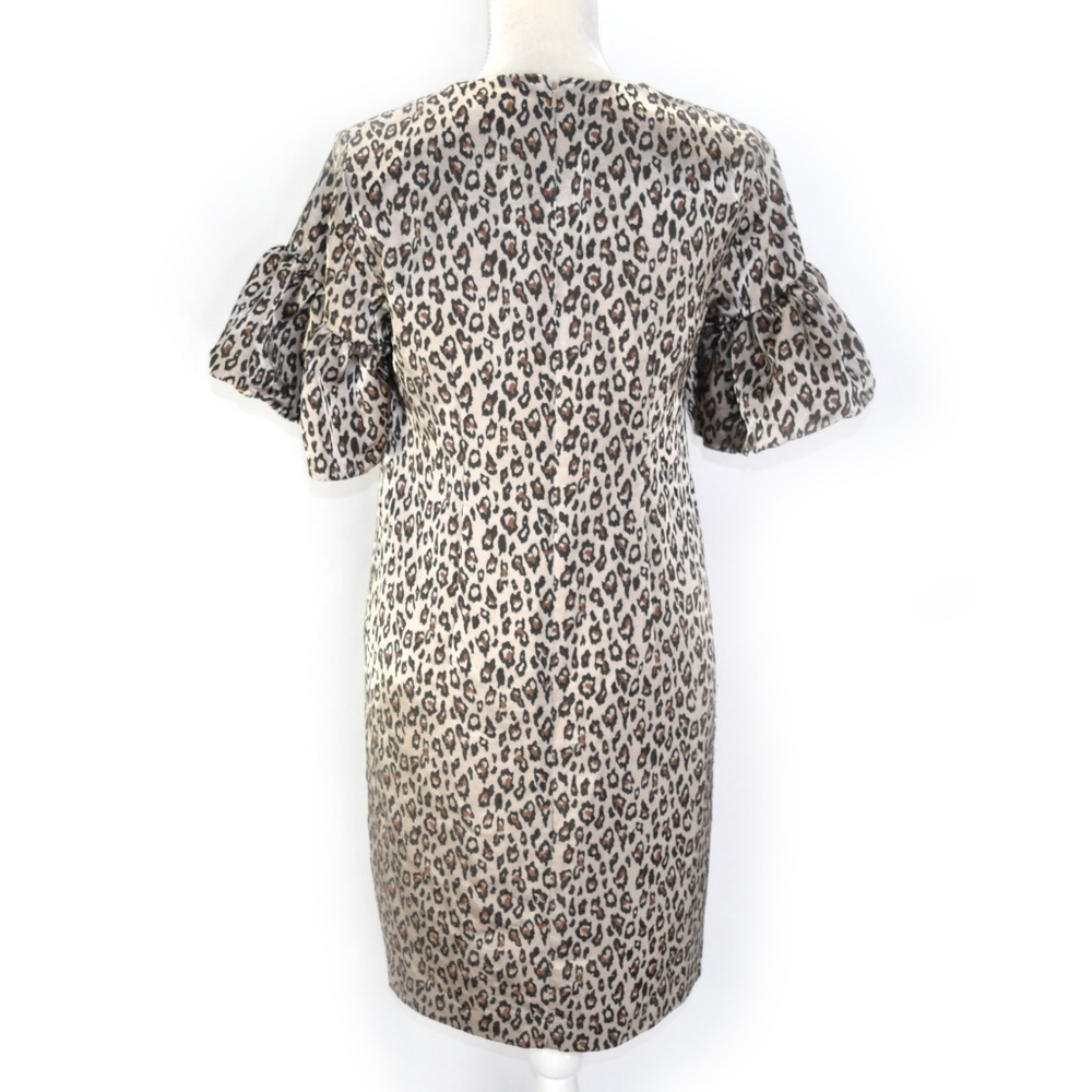 Banana Republic Leopard Print Flutter Sleeve Dress - image 3